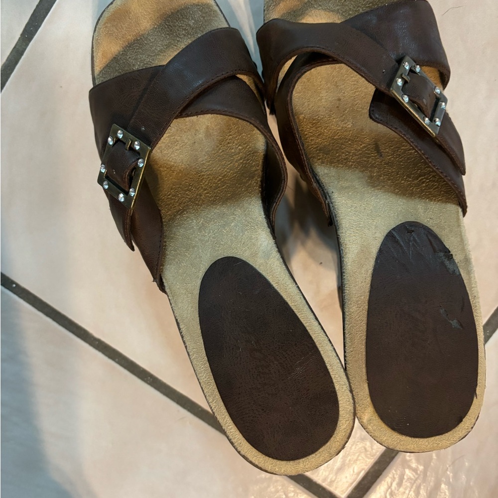 Candies brown Sandals with Buckle